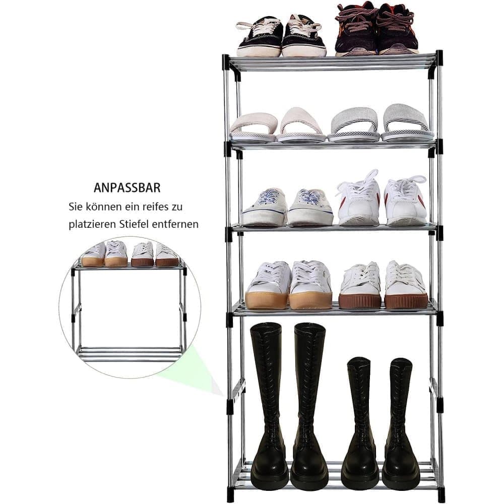 3-Tier Stackable Shoe Rack, Space Saving Storage For Shoes Bags And Accessories, 43 X 26 X 55Cm – Nice N Cheap Variety Store 3-Tier Stackable Shoe Rack, Space Saving Storage For Shoes Bags And Accessories, 43 X 26 X 55Cm - Image 5