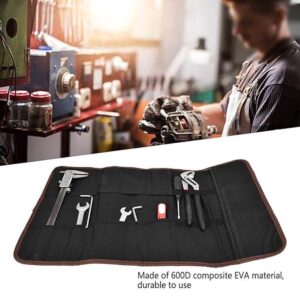 Roll-Up Case - Tool Bag - 600D Oxford Cloth - With Handle - Water-Resistant - Portable - Inner Pocket With Zipper - Easy Roll Bag - Multiple Compartments - 58 X 35 Cm - Tool Pouch - Tool Roll - Black - Wear-Resistant &Amp; Durable (Without Tools) – Nice N Cheap Variety Store Roll-Up Case - Tool Bag - 600D Oxford Cloth - With Handle - Water-Resistant - Portable - Inner Pocket With Zipper - Easy Roll Bag - Multiple Compartments - 58 X 35 Cm - Tool Pouch - Tool Roll - Black - Wear-Resistant &Amp; Durable (Without Tools) - Image 3