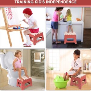 Stool - Small Stool - Step Stool Foldable - Foldable Stool - Foldable Step Stool - Up To 100 Kg - 31X25 Cm - Safe - Non-Slip - Space-Saving - Red - Sturdy - Easily Foldable Stool - Portable Footstool – Nice N Cheap Variety Store Stool - Small Stool - Step Stool Foldable - Foldable Stool - Foldable Step Stool - Up To 100 Kg - 31X25 Cm - Safe - Non-Slip - Space-Saving - Red - Sturdy - Easily Foldable Stool - Portable Footstool - Image 4