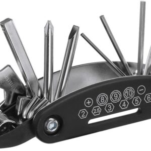 16-in-1 Bicycle Tool - Professional Bicycle Tool Set - Portable Foldable - Multifunctional Cycling Repair Kit - Bicycle Equipment Tools - Ideal for Bicycles / Mountain Bikes / Everyday Cyclist / Cycling Enthusiast