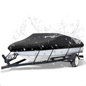 20-22ft Boat Cover Trailerable Marine Grade 600D Black