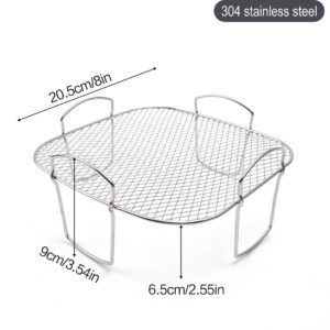 Square Air Fryer Rack - Air Fryer Baking Pan - Air Fryer Accessories - Stainless Steel - 20.5 Cm – Nice N Cheap Variety Store Square Air Fryer Rack - Air Fryer Baking Pan - Air Fryer Accessories - Stainless Steel - 20.5 Cm - Image 6