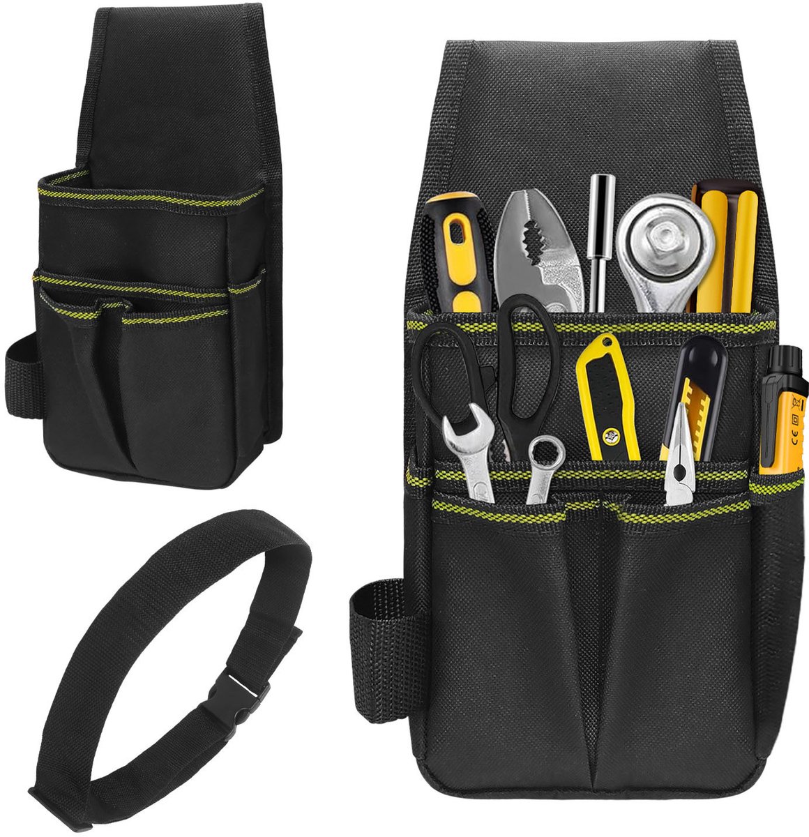 Tool Bag - Hardware Tool Bag - Hardware Storage Bag - Waist Bag - Small Oxford Canvas Tool Bag - With Adjustable Nylon Waist Strap, Suitable For Electricians, Carpenters, And Repair Technicians. – Nice N Cheap Variety Store Tool Bag - Hardware Tool Bag - Hardware Storage Bag - Waist Bag - Small Oxford Canvas Tool Bag - With Adjustable Nylon Waist Strap, Suitable For Electricians, Carpenters, And Repair Technicians. - Image 5