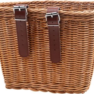 Bicycle Basket - D-Shaped Bicycle Basket For The Handlebars - Storage Box For The Handlebars - Woven Plastic - With 2 Adjustable Straps – Nice N Cheap Variety Store Bicycle Basket - D-Shaped Bicycle Basket For The Handlebars - Storage Box For The Handlebars - Woven Plastic - With 2 Adjustable Straps - Image 2