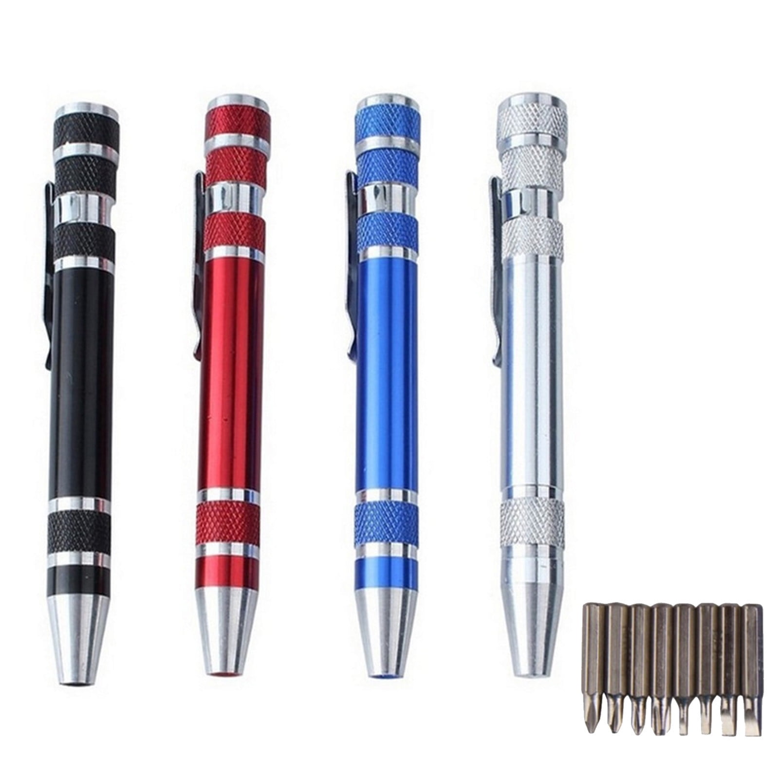 8 In 1 Pen Screwdriver - Multitool Pocket Screwdriver Mini Screwdriver Set Handy Tool Magnetic Portable Screwdriver Crossing Flathead Screwdriver For Repairing Installing Hand Tool Black – Nice N Cheap Variety Store 8 In 1 Pen Screwdriver - Multitool Pocket Screwdriver Mini Screwdriver Set Handy Tool Magnetic Portable Screwdriver Crossing Flathead Screwdriver For Repairing Installing Hand Tool Black - Image 3