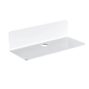 Acrylic Floating Shelves, 9 Inch Acrylic Wall Mounted Hanging Shelf Bookshelf for Bedroom, Gaming Room, Living Room, Bathroom, Office, 3.5x9.0x2.4 3.5" x 9.0" x 2.4" White