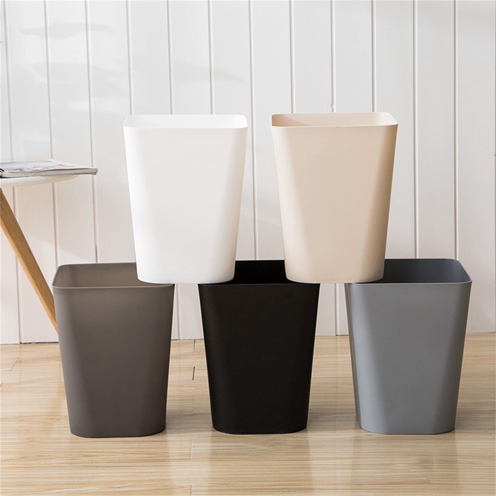 1.6 Gallon Small Trash Can, Heavy Duty Bathroom Wastebasket, Plastic Garbage Can For Kitchen Office Bathroom (White/1 Pcs) 7.48X9.13 7.48&Quot; X 9.13&Quot; Khaki – Nice N Cheap Variety Store 1.6 Gallon Small Trash Can, Heavy Duty Bathroom Wastebasket, Plastic Garbage Can For Kitchen Office Bathroom (White/1 Pcs) 7.48X9.13 7.48&Quot; X 9.13&Quot; Khaki - Image 3