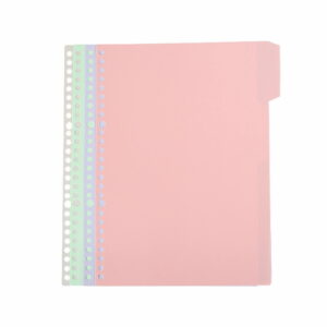 4Pcs/1Set- 4 Tab Binder Dividers with Tabs, Plastic Dividers for Ring Binder, Letter Size Binder Tabs for Organizing Office Home Files, Write and Erase Notebook/Page Dividers(multicoloredA5) Z1-A4