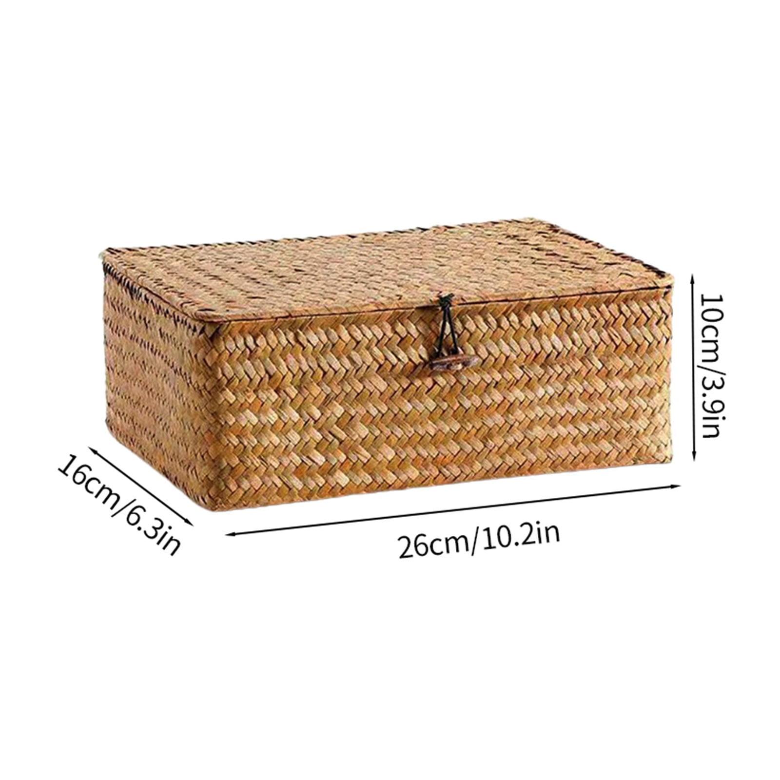 Natural Seagrass Storage Baskets For Organizing | Woven Basket With Lid – Nice N Cheap Variety Store Natural Seagrass Storage Baskets For Organizing, Rectangular Storage Basket With Lid, Wicker Woven Basket For Storage, Decorative Boxes Bins With Lids Home Organizer Decor, 10.2X6.3X3.9 10.2&Quot; X 6.3&Quot; X 3.9&Quot; Khaki