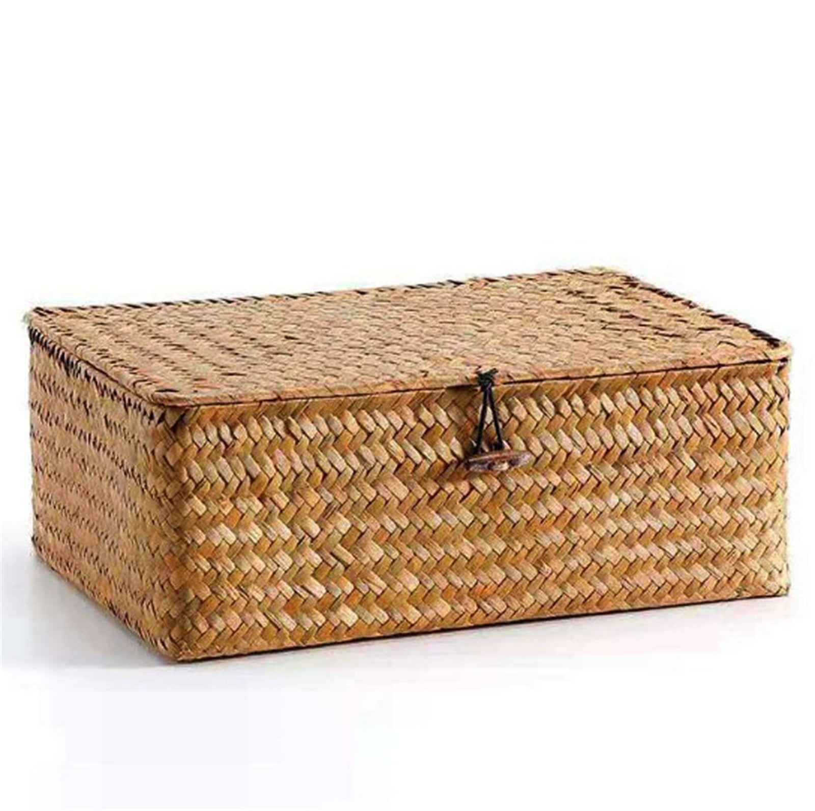 Natural Seagrass Storage Baskets For Organizing | Woven Basket With Lid – Nice N Cheap Variety Store Natural Seagrass Storage Baskets For Organizing, Rectangular Storage Basket With Lid, Wicker Woven Basket For Storage, Decorative Boxes Bins With Lids Home Organizer Decor, 10.2X6.3X3.9 10.2&Quot; X 6.3&Quot; X 3.9&Quot; Khaki