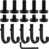 Set Of 16 Storage Hooks For Suncast, 5 Black J-Shaped Tool Hooks Organizer With Long Wrench Short Screw Compatible With Suncast/Craftsman Storage Accessories – Nice N Cheap Variety Store Set Of 16 Storage Hooks For Suncast, 5 Black J-Shaped Tool Hooks Organizer With Long Wrench Short Screw Compatible With Suncast/Craftsman Storage Accessories Product Image Nice N Cheap Variety Store