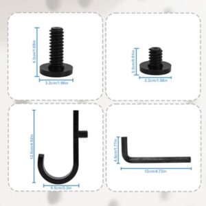 Set Of 16 Storage Hooks For Suncast, 5 Black J-Shaped Tool Hooks Organizer With Long Wrench Short Screw Compatible With Suncast/Craftsman Storage Accessories – Nice N Cheap Variety Store Set Of 16 Storage Hooks For Suncast, 5 Black J-Shaped Tool Hooks Organizer With Long Wrench Short Screw Compatible With Suncast/Craftsman Storage Accessories - Image 5