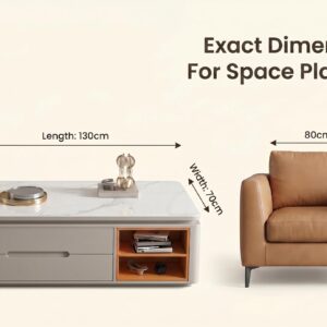 Chinese Light Luxury Minimalist 12Mm Sintered Stone Coffee Table – Nice N Cheap Variety Store Chinese Light Luxury Minimalist 12Mm Sintered Stone Coffee Table - Image 2
