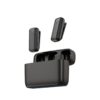 Wireless Lavalier Microphone Apple Interface Black Yellow – Nice N Cheap Variety Store Wireless Lavalier Microphone For Apple Interface Sitting Inside Its Open Black Charging Case With Yellow Interior.