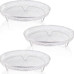 Multi-Layer Air Fryer Rack (3 Round Layers) - Air Fryer Baking Pan - Air Fryer Grid - 304 Stainless Steel - Safe To Use In Air Fryers, Steam Ovens, Regular Ovens And Dishwashers - Image 6