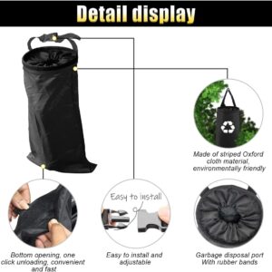 2Pcs Car Trash Bag, Auto Portable Trash Can Universal Hanging Car Garbage Bag, Waterproof Garbage Can With Elastic Opening, Car Organizer Auto Accessories For Car, Home, Outdoor – Nice N Cheap Variety Store 2Pcs Car Trash Bag, Auto Portable Trash Can Universal Hanging Car Garbage Bag, Waterproof Garbage Can With Elastic Opening, Car Organizer Auto Accessories For Car, Home, Outdoor - Image 3