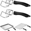 2-Piece Air Fryer Oven Baking Tray Puller Set - Oven Rack Puller Clip Handle Accessory For Air Fryers And Ovens Product Image Nice N Cheap Variety Store