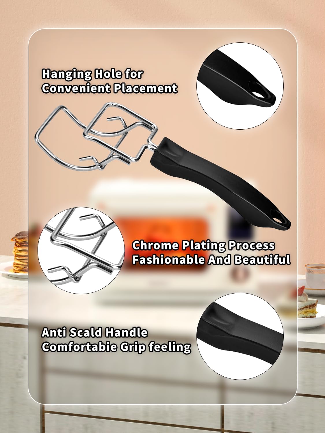 2-Piece Air Fryer Oven Baking Tray Puller Set - Oven Rack Puller Clip Handle Accessory For Air Fryers And Ovens – Nice N Cheap Variety Store 2-Piece Air Fryer Oven Baking Tray Puller Set - Oven Rack Puller Clip Handle Accessory For Air Fryers And Ovens - Image 3