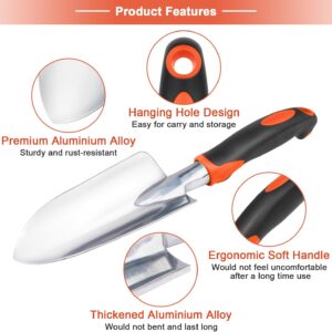 Garden Tools Set, 3 Pack Heavy Duty Gardening Tools Set Include Garden Shovel + Garden Shovel Trowel Garden Tool With Measurement Mark, Heavy Duty Gardening Shovel Hand Tools - Image 3