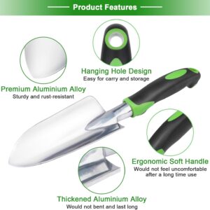 Garden Tools Set, 3 Pack Heavy Duty Gardening Tools Set Include Garden Shovel + Garden Shovel Trowel Garden Tool With Measurement Mark, Heavy Duty Gardening Shovel Hand Tools - Image 3