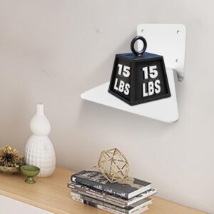 Invisible Floating Bookshelf - Modern White Wall Mount Metal Shelves For Room, Bedroom Bookcase, Small Bookshelf With Minimalist Design, Sleek Storage For Books &Amp; Decoratives（6Pcs） - Image 6