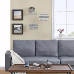 Invisible Floating Bookshelf - Modern White Wall Mount Metal Shelves For Room, Bedroom Bookcase, Small Bookshelf With Minimalist Design, Sleek Storage For Books &Amp; Decoratives（6Pcs） - Image 8