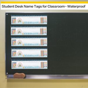 Student Desk Name Tags For Classroom- Waterproof Boho Desk Reference Nameplates- Traditional Manuscript Place Value Chart &Amp; More Math Classroom Essentials,Classroom Must Haves（30Pcs） - Image 4