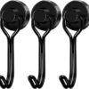 Black Magnet Hooks, 25Lbs Swivel Magnetic Hooks For Hanging, Strong Cruise Cabins, Grill, Refrigerator, Kitchen, Door, Locker, Key And Calendar - Pack Of 3 – Nice N Cheap Variety Store Black Magnet Hooks, 25Lbs Swivel Magnetic Hooks For Hanging, Strong Cruise Cabins, Grill, Refrigerator, Kitchen, Door, Locker, Key And Calendar - Pack Of 3 Product Image Nice N Cheap Variety Store