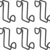 6Pcs 4 Inch Tack Hook, Heavy Duty Metal Over Rail Hook For Hanging Horse Bridles,Buckets(Black) - – Nice N Cheap Variety Store 6Pcs 4 Inch Tack Hook, Heavy Duty Metal Over Rail Hook For Hanging Horse Bridles,Buckets(Black) - Product Image Nice N Cheap Variety Store