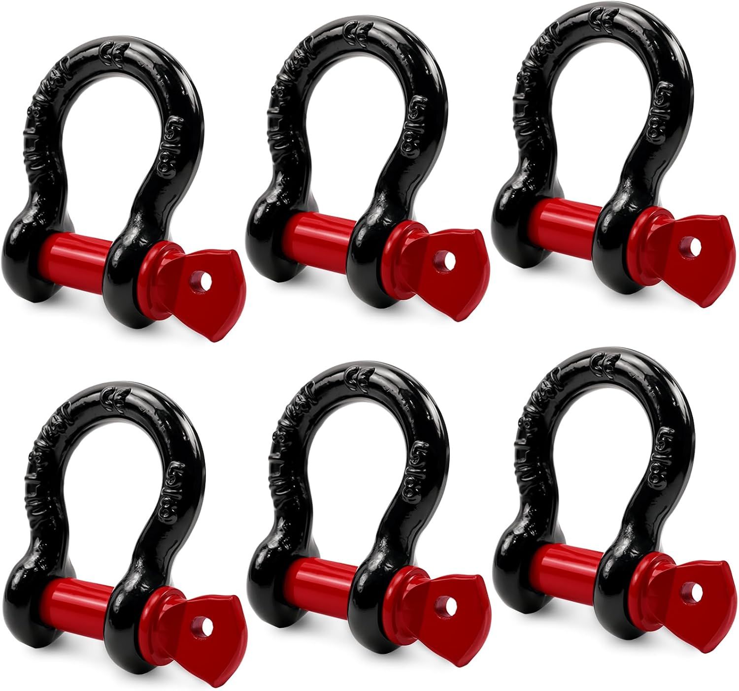 6 Pack 5/8&Quot; D Ring Shackles | 3.25 Ton Heavy Duty – Nice N Cheap Variety Store D Ring Shackles