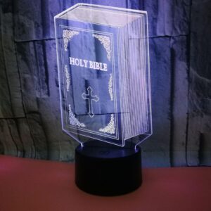 Optical Illusion 3D Book Night Light 16 Colors Cha