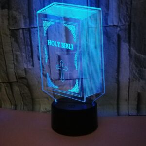 Optical Illusion 3D Book Night Light 16 Colors Cha – Nice N Cheap Variety Store Optical Illusion 3D Book Night Light 16 Colors Cha - Image 2
