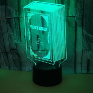 Optical Illusion 3D Book Night Light 16 Colors Cha – Nice N Cheap Variety Store Optical Illusion 3D Book Night Light 16 Colors Cha - Image 5