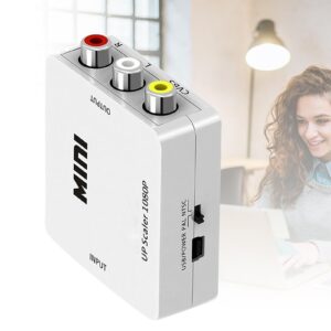 RCA to HDMI Converter Cable 1.5m Analog to Digital White full layout