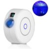 Smart Sky Star Projector &Amp; Ambient Galaxy Night Light – Nice N Cheap Variety Store Black Smart Sky Star Projector Displaying Purple Nebula Clouds On A Living Room Ceiling.