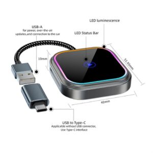 2-In-1 Wireless Carplay Adapter For Android Auto Audio – Nice N Cheap Variety Store Navigation Maps And Streaming Music Audio Loading Wirelessly On A Car Display Screen
