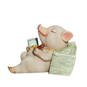 Lovely Moving Brick Reading Book Pig Ornament Home Desktop Decor Resin Craft-5#