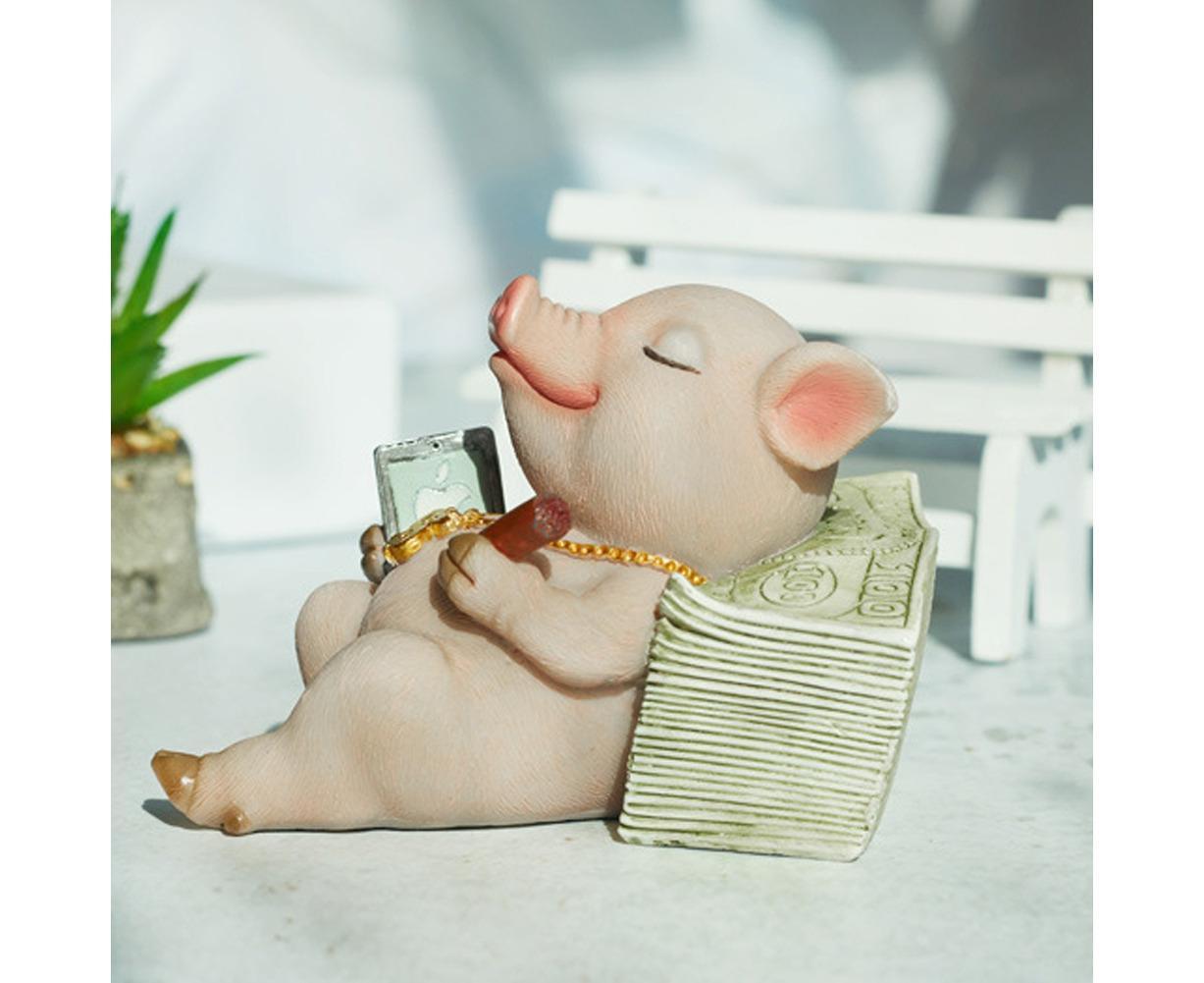 Lovely Moving Brick Reading Book Pig Ornament Home Desktop Decor Resin Craft-5# – Nice N Cheap Variety Store Lovely Moving Brick Reading Book Pig Ornament Home Desktop Decor Resin Craft-5# - Image 4