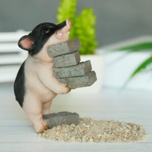 Lovely Moving Brick Reading Book Pig Ornament Home Desktop Decor Resin Craft-5# – Nice N Cheap Variety Store Lovely Moving Brick Reading Book Pig Ornament Home Desktop Decor Resin Craft-5# - Image 5