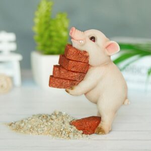Lovely Moving Brick Reading Book Pig Ornament Home Desktop Decor Resin Craft-5# – Nice N Cheap Variety Store Lovely Moving Brick Reading Book Pig Ornament Home Desktop Decor Resin Craft-5# - Image 6