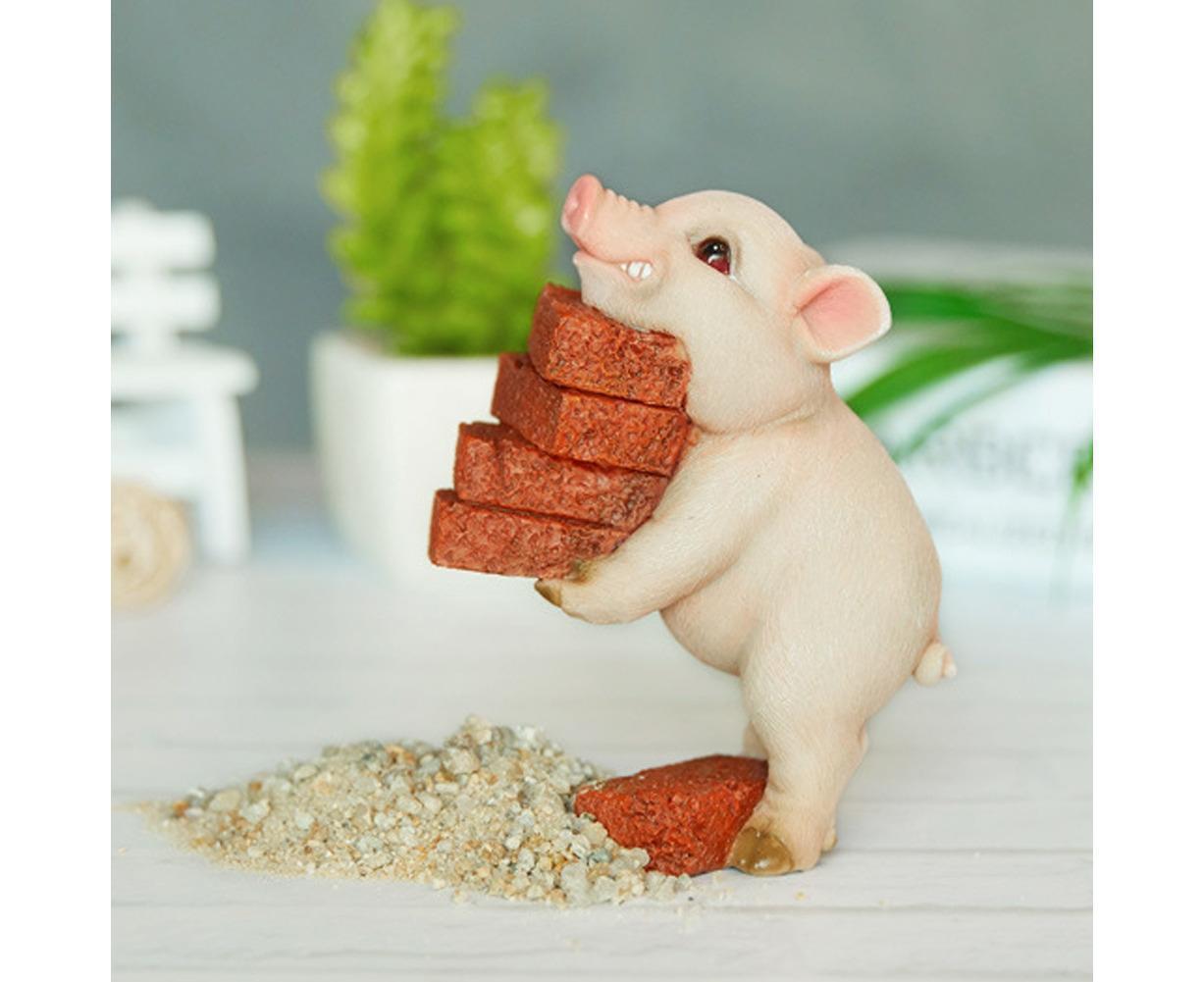 Lovely Moving Brick Reading Book Pig Ornament Home Desktop Decor Resin Craft-5# – Nice N Cheap Variety Store Lovely Moving Brick Reading Book Pig Ornament Home Desktop Decor Resin Craft-5# - Image 6