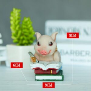 Lovely Moving Brick Reading Book Pig Ornament Home Desktop Decor Resin Craft-5# – Nice N Cheap Variety Store Lovely Moving Brick Reading Book Pig Ornament Home Desktop Decor Resin Craft-5# - Image 8