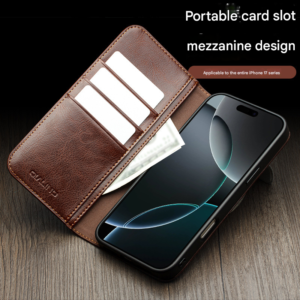 Iphone 17 Pro Horizontal Flip Leather Wallet Case – Nice N Cheap Variety Store Iphone 17 Pro Horizontal Flip Leather Wallet Case Open Card Slots And Cash Pocket
