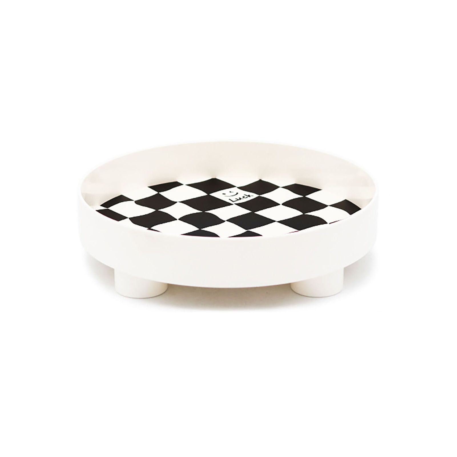 Checkerboard Storage Tray White Small – Nice N Cheap Variety Store Checkerboard Storage Tray