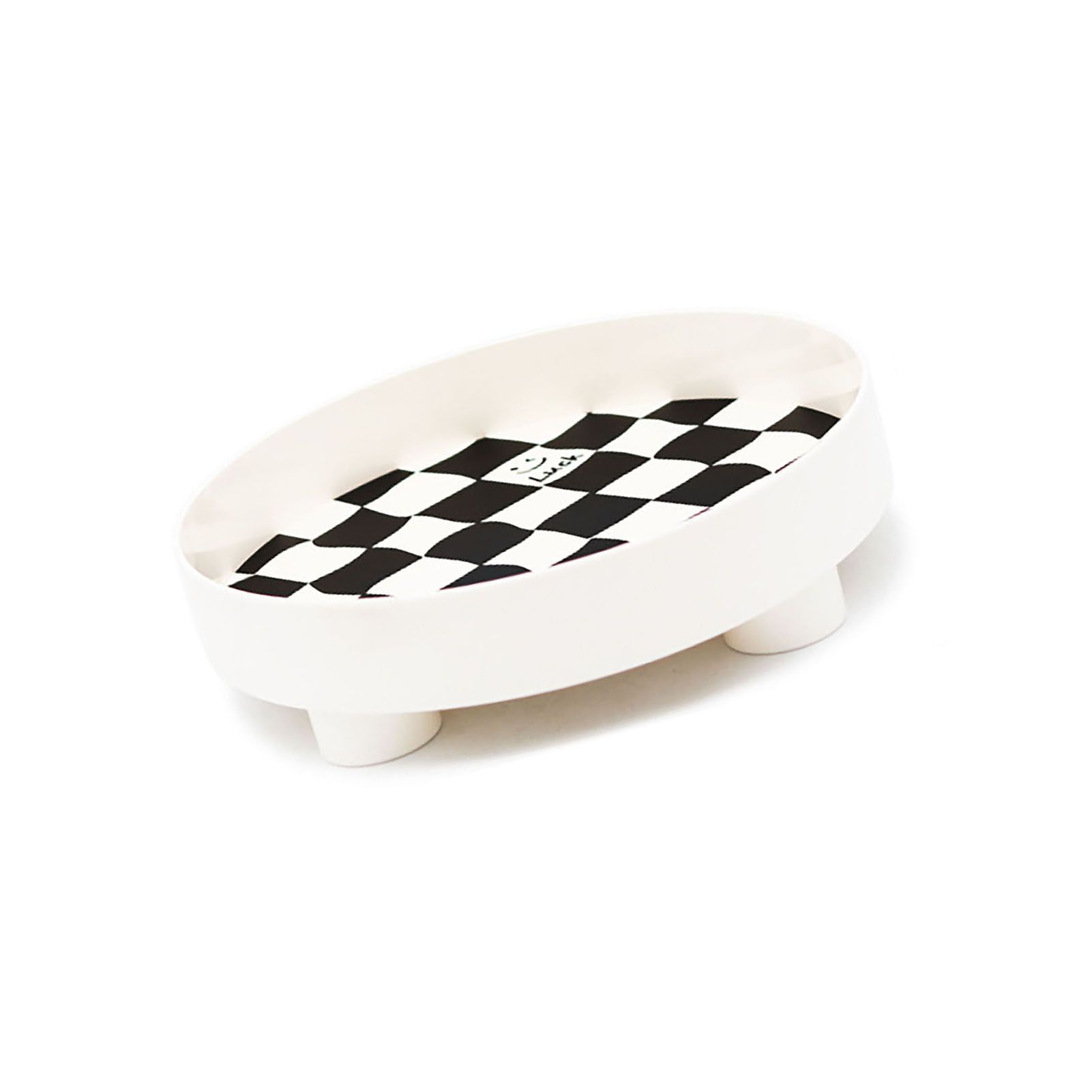 Checkerboard Storage Tray White Small – Nice N Cheap Variety Store Checkerboard Storage Tray