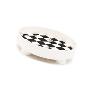 Checkerboard Storage Tray White Small – Nice N Cheap Variety Store Checkerboard Storage Tray