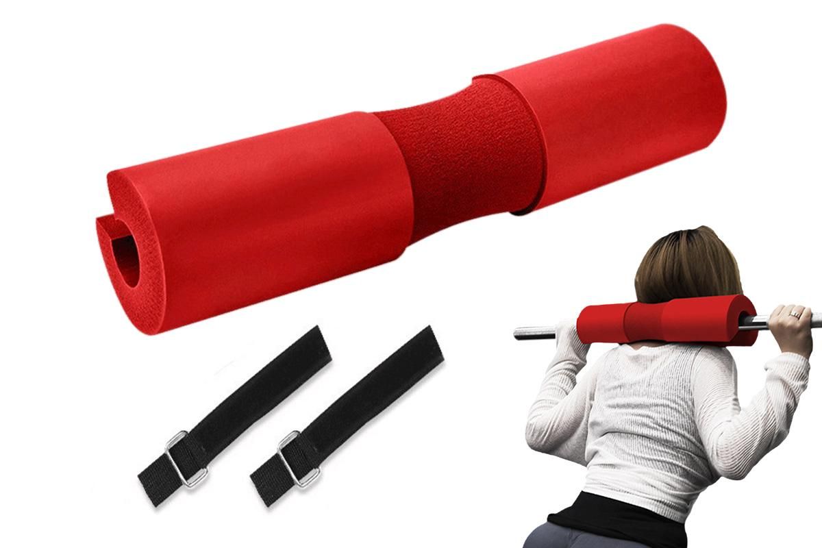 Red Barbell Pad For Squats, Lunges &Amp; Hip Thrusts – Nice N Cheap Variety Store Barbell Pad