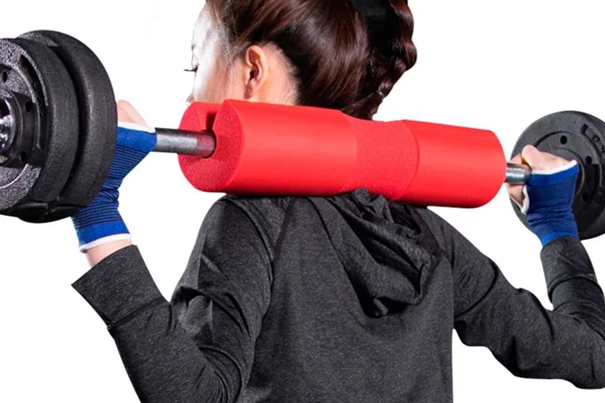 Red Barbell Pad For Squats, Lunges &Amp; Hip Thrusts – Nice N Cheap Variety Store Barbell Pad