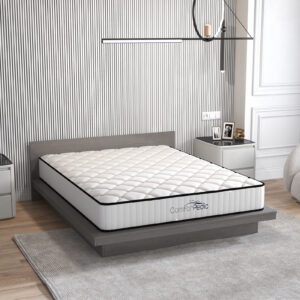 Comforpedic Mattress 5 Zone Medium Support Foam Bonnell Spring 21Cm - King - White  Black - Image 3