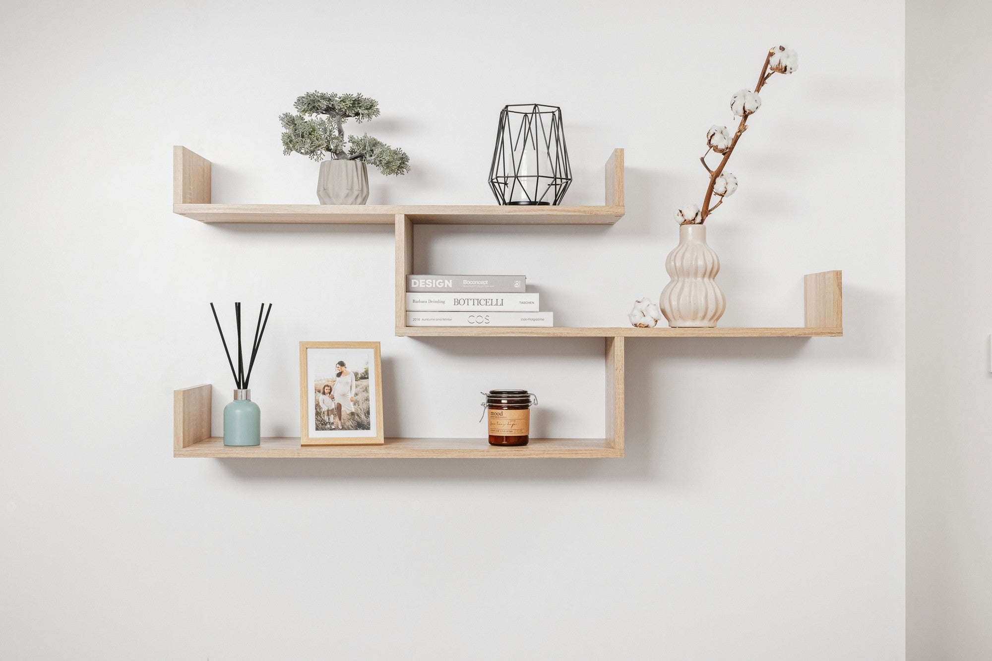Zurich Multi Level Shelf Kit (Oak) – Nice N Cheap Variety Store Zurich Multi Level Shelf Kit (Oak)